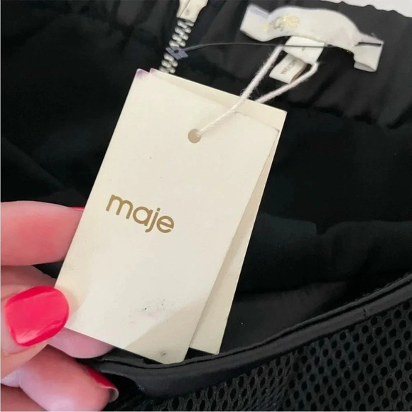 Maje jupe boule Matiere mesh scuba mini skirt - Picture 5 of 14